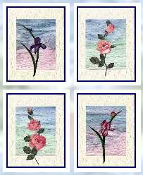 Art Quilt Note Cards Set 6, Sue Andrus