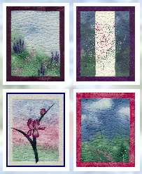 Art Quilt Note Cards Set 8, Sue Andrus